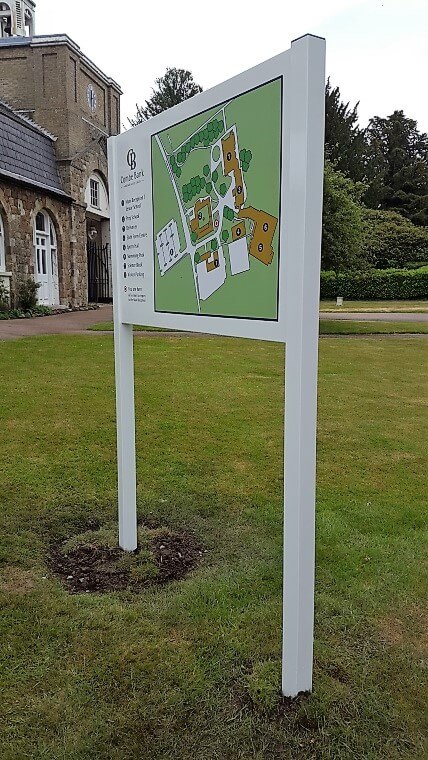 Informational signs can be used to highlight important information about the school, such as its history, achievements, or special programs.